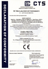 Down Light E27 CE-LVD Certificate